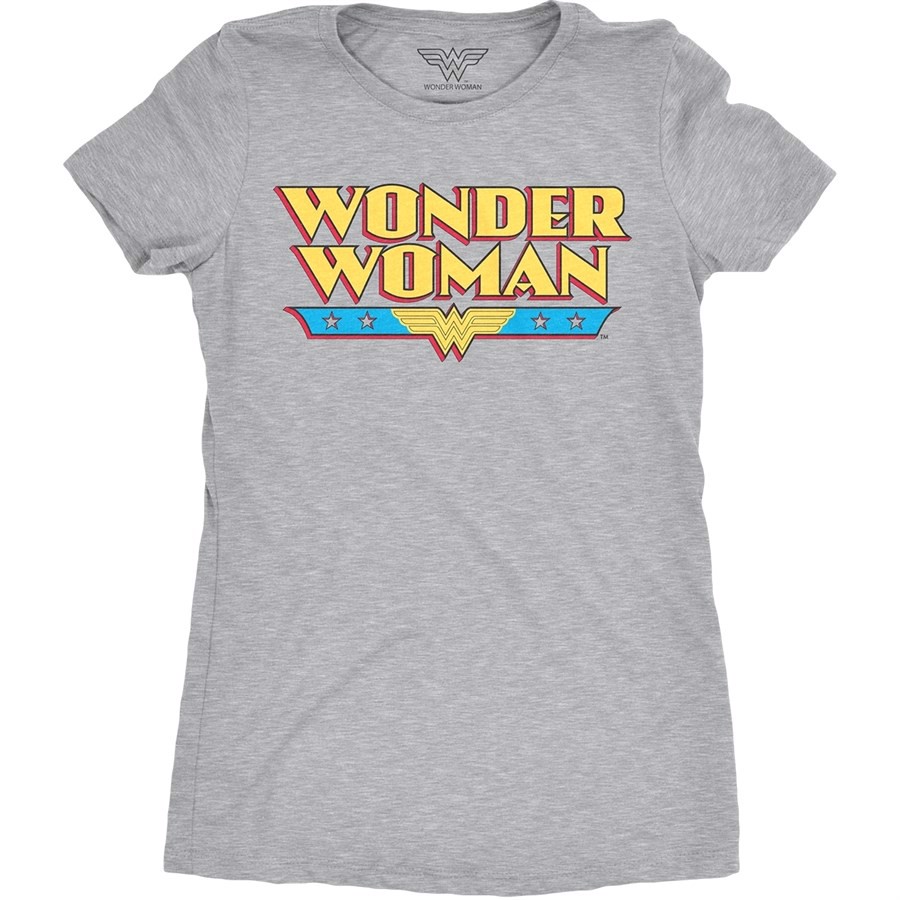 Wonder Woman Logo Ladies T-shirt, Adult Large