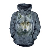 Warrior Wolf adult hoodie, Small