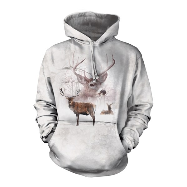 Wintertime Deer Adult hoodie