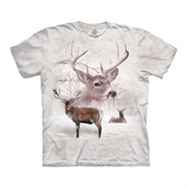 Wintertime Deer t-shirt, Adult Large