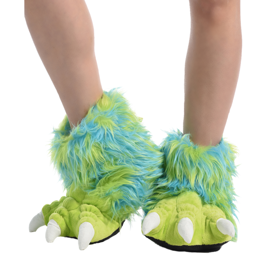 Green Monster Giant Paw Slipper
