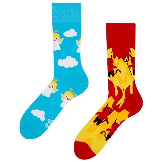 Good Mood adult socks - ANGEL/DEVIL