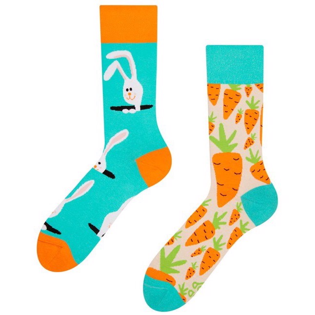 Good Mood adult socks - CARROT RABBIT