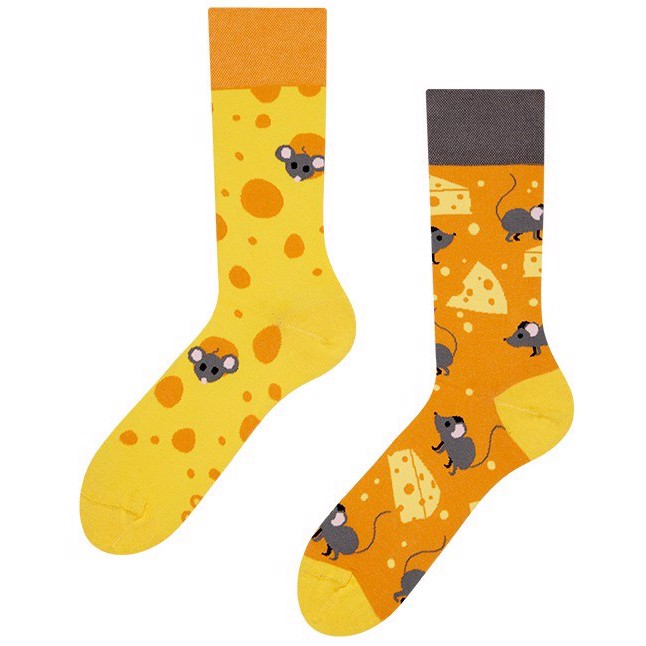 Good Mood adult socks - CHEESE
