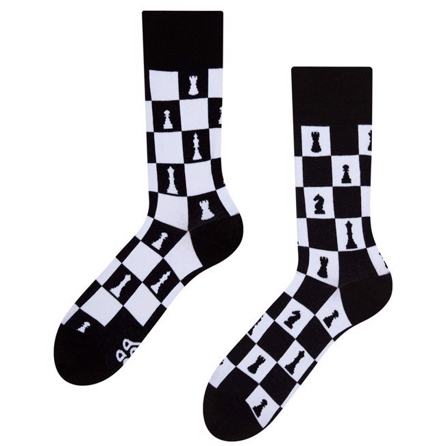 Good Mood adult socks - CHESS, size 39-42