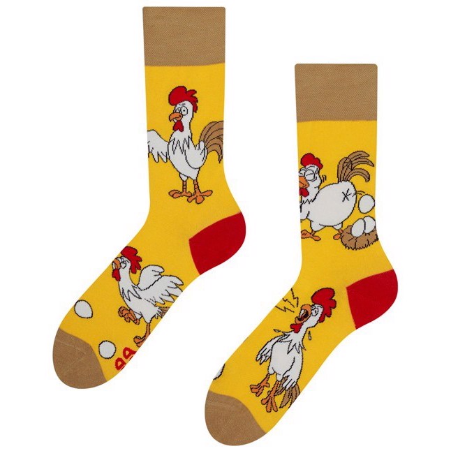 Good Mood adult socks - CHICKEN OR EGG