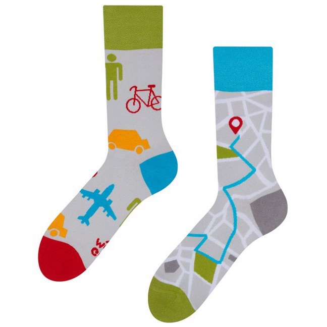 Good Mood adult socks - MAPS, size 35-38