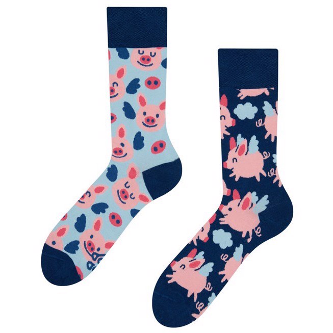 Good Mood adult socks - FLYING PIGS