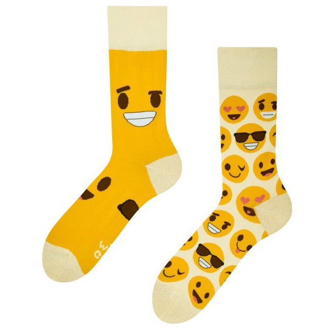 Good Mood adult socks - SMILEYS, size 43-46