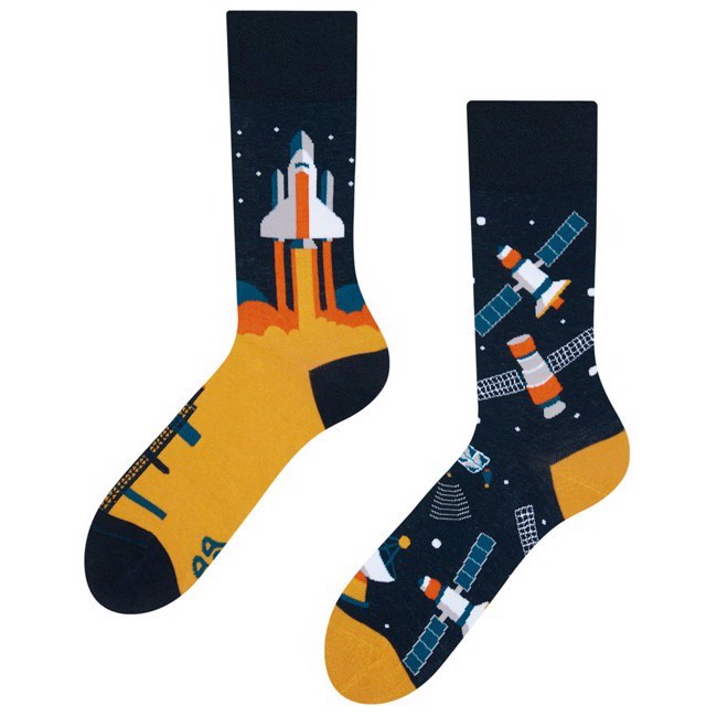 Good Mood adult socks - SPACE ROCKET, size 39-42
