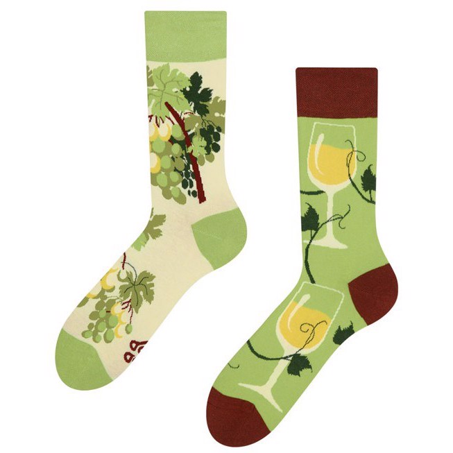 Good Mood adult socks - WHITE WINE, size 39-42