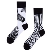 Good Mood adult socks - ZEBRA, size 39-42