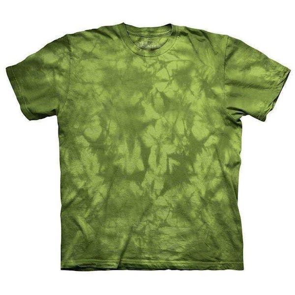 Dynamic Green Mottled Dye t-shirt, Adult Small