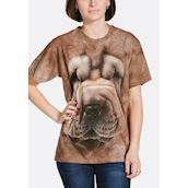 Kortærmet bluse med Shar Pei hvalp