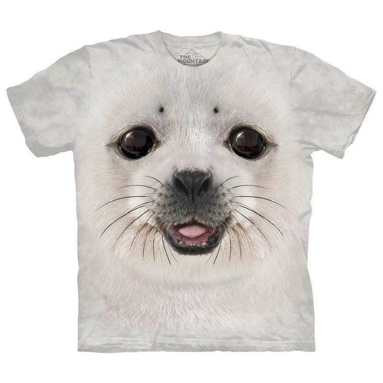 Sæl tshirt. Sød tshirt med nuttet hoved af en sælunge