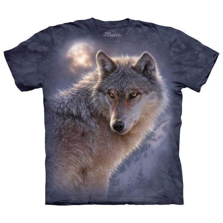 Ulve med ulv flot i baggrunden