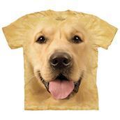 T-shirt fra The Mountain - bluse med golden retriever