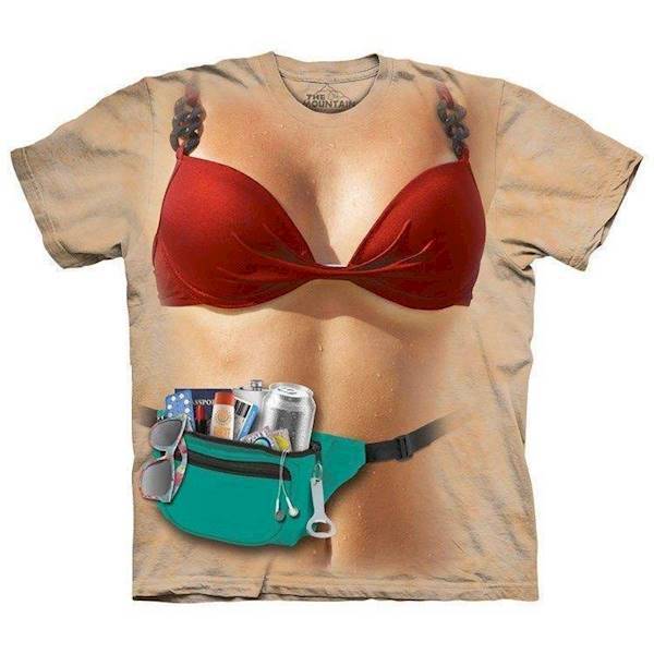 The Mountain tshirt - bluse med dyretryk