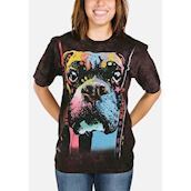 T-shirt med boxer vil vælge adoption 