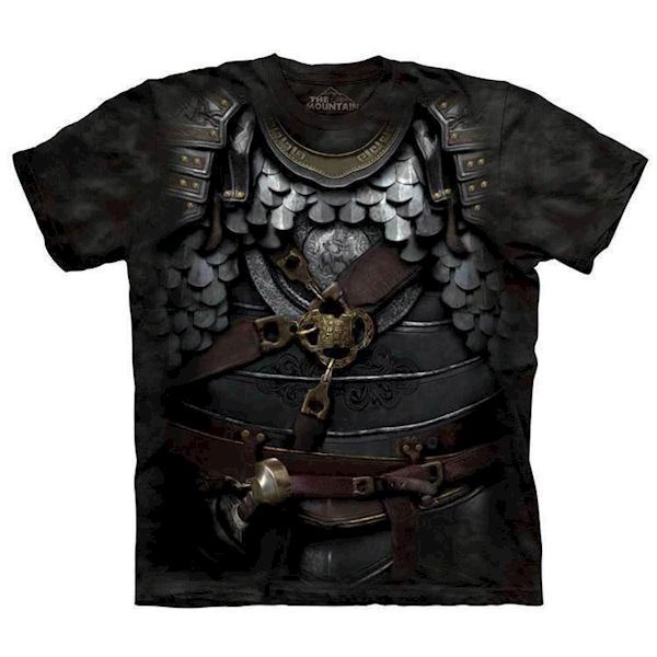 T-shirt fra The Mountain - bluse med rustnings-motiv