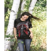 T-shirt med skulls motiv