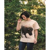 T-shirt med bison okse