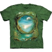 The Mountain t-shirt - måne-træ og lille sø
