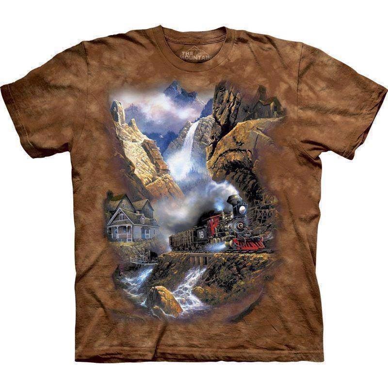 T-shirt fra The Mountain - bluse med tog-motiv