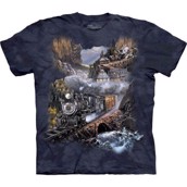 T-shirt fra The Mountain - bluse med tog-motiv