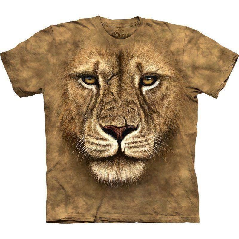 T-shirt 3D-effekt med løvemotiv