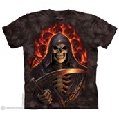 The Mountain tshirt - bluse med brændende skull