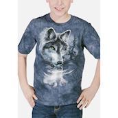 Bluse med korte ærmer til børn, der elsker ulve