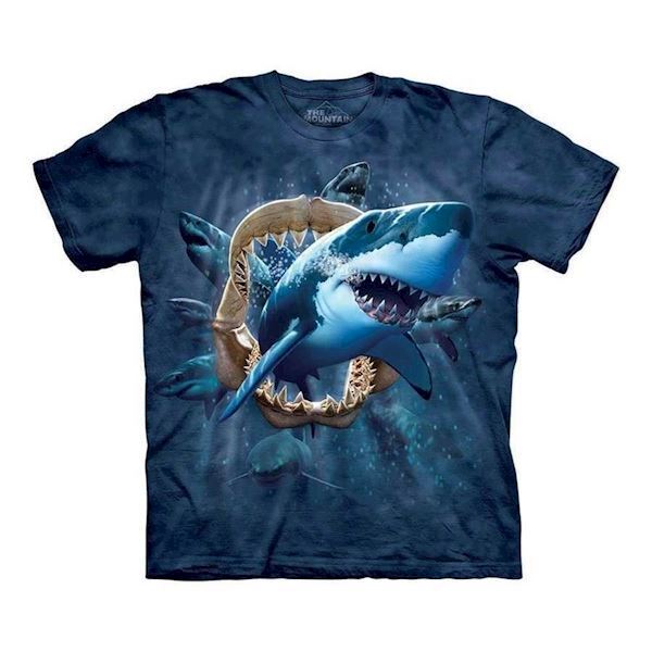 The Mountain tshirt - bluse med hajmotiv