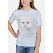 T-shirt til børn med lækker hvid killing