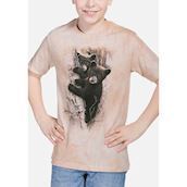 Kortærmet bluse til børn med super søde bjørneunger