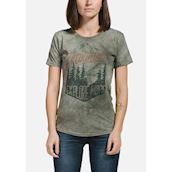 Dame t-shirt med budskab om at opleve