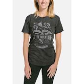 Dame t-shirt med feminint snit og budskab om at passe på naturen