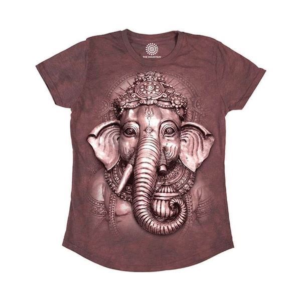The Mountain Tri-Blend T-shirts med indisk elefant
