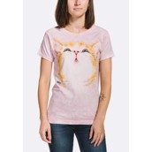 Kortærmet bluse med sød lille killing