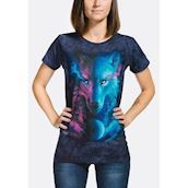 Kortærmet bluse med ulv 