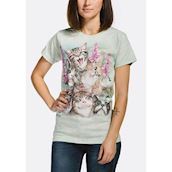 Dame bluse med selfie af søde killinger