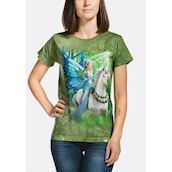 Dame bluse med eventyr fe på unicorn