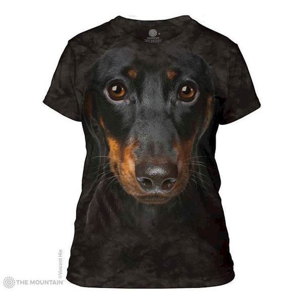 The Mountain ladies tees med sort gravhund