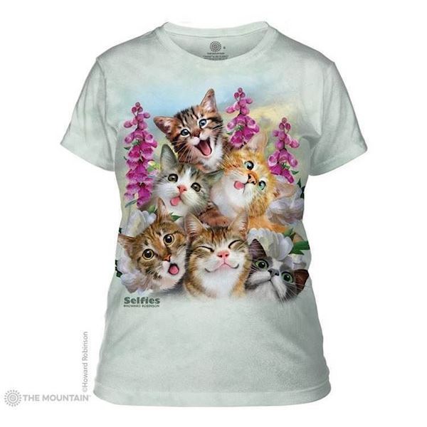 The Mountain ladies tees med Kittens Selfie