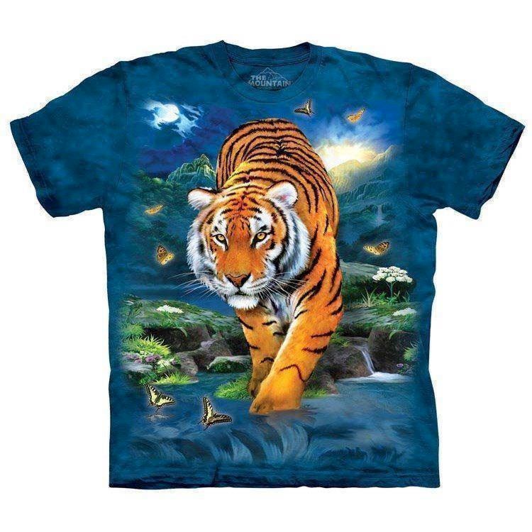T Shirt Med 3d Effekt Af Imponerende Tiger