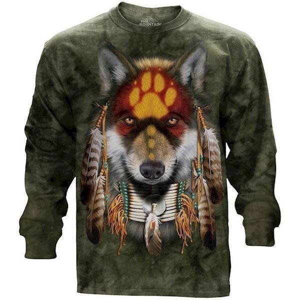 The Mountain unisex sweatshirt med indianer ulv