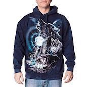 Hættetrøje med ulve