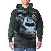 Hættetrøje med gorilla