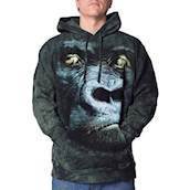 Hættetrøje med gorilla