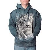 Hættetrøje med hvid tiger